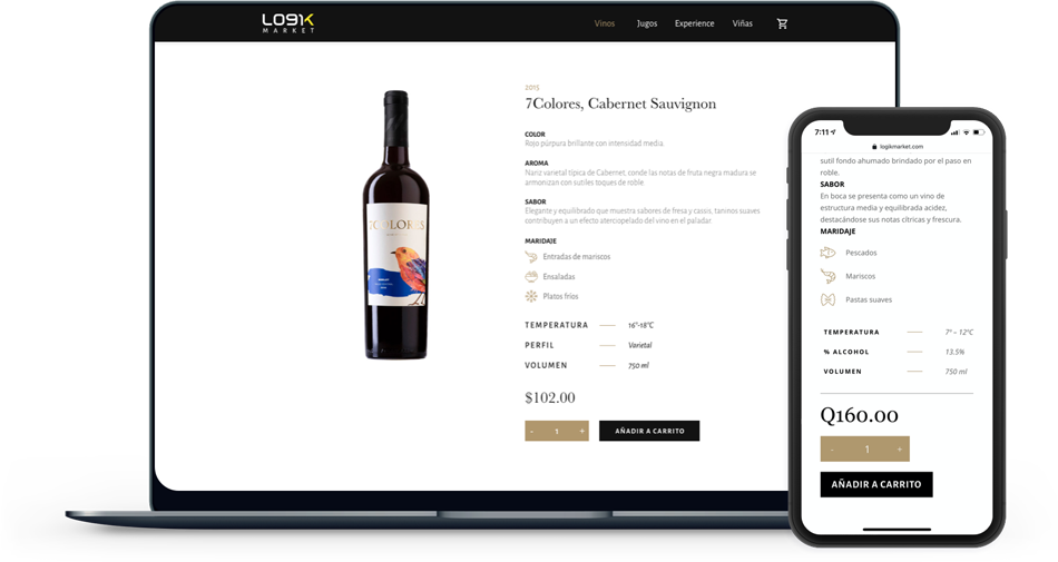 Sitio ecommerce responsive LogikMarket