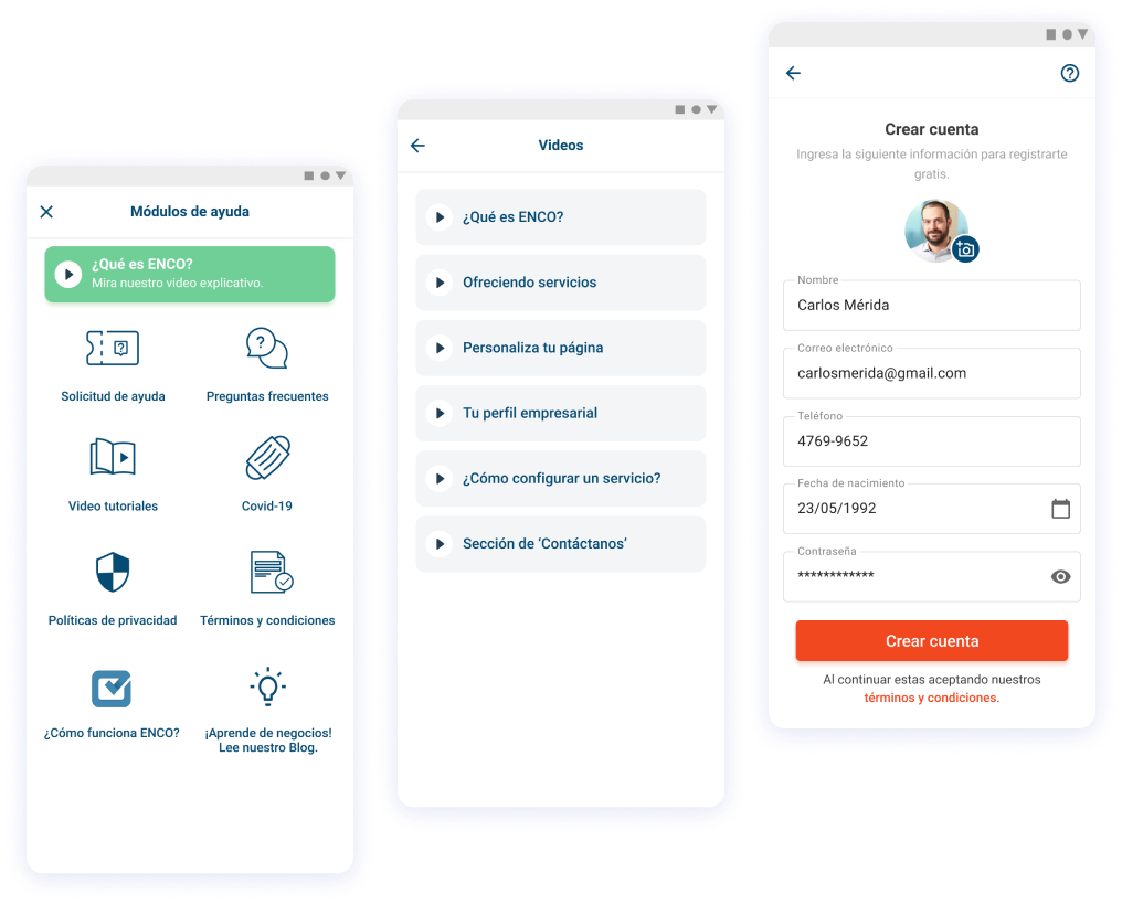 Desarrollo de app Flutter ENCO